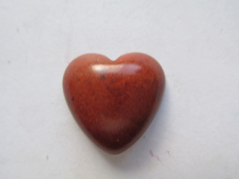 (image for) 24x24mm Brown Heart Cab (1) #CAB-46